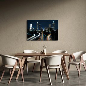 Obraz nočnej metropoly (90x60 cm)