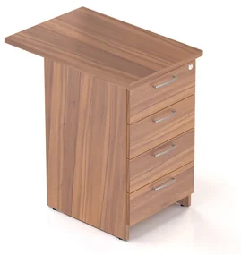 Kontajner Visio 70 x 47 cm - 4 zásuvky, orech