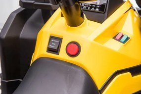 LEAN CARS Elektrická štvorkolka QLS-3288 LED MP3 žltá