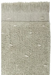 Svetlozelený prateľný ručne tkaný bavlnený koberec 140x200 cm Woods Symphony Olive – Lorena Canals