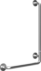 Bemeta Design HELP: Madlo, 890 mm, v tvare L, pravé, skladané, s krytkou, nerez, mat - 301153042