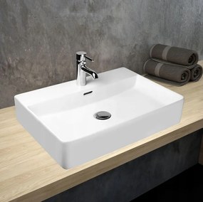 Hagser EMMA, umývadlo na dosku, 59x43 cm, biela, HGR30000041