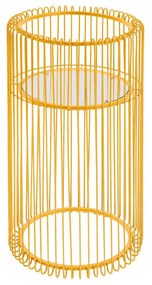 Wire stolík na kvetiny mosadzný 70 cm