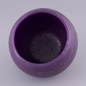 NEXOS Súprava svietnikov z vosku, 10 x 12 cm, fialová, 4 ks