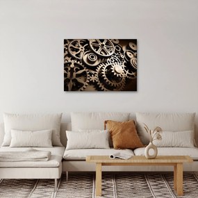 Obraz - Hodinové súčiastky (70x50 cm)