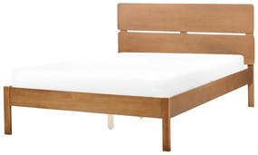 Drevená posteľ 140 x 200 cm svetlé drevo BOISSET Beliani