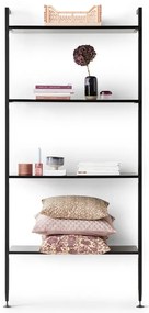 Čierny regál Edge by Hammel, šířka 94 cm