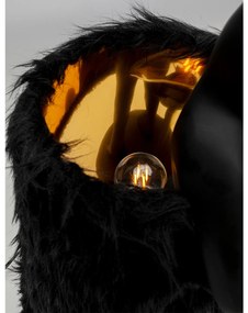 Animal Rabbit Fur stolová lampa čierno-zlatá