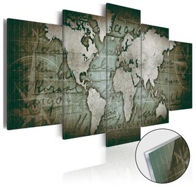 Obraz na skle - Acrylic prints – Bronze map III