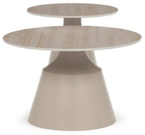 Autronic BONTEC Konferenčný stolík 70x70cm, keramika CT-F4152 TRV Farba: Béžová