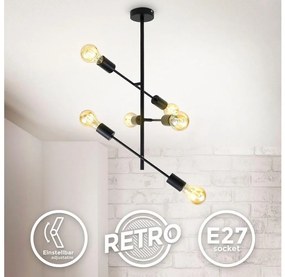 B.K. Licht 1344 - Luster na tyči 6xE27/60W/230V