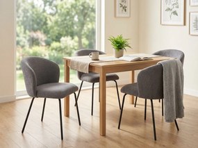 Jedálenská stolička KEVIN VARDO sivá