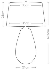 Elstead LENA-TL-S-MODRÁ-OWSS- LED Stol. lampa 1xE27/60W/230V+1xGU10/7W modrá/biela