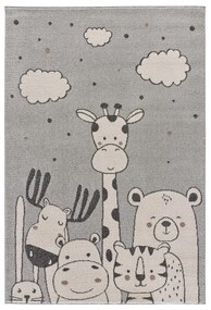 Svetlosivý detský koberec 120x170 cm Beats – Universal