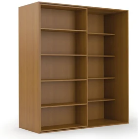 Dvojradová posuvná knižnica DOUBLE, 1800 x 700 x 2000 mm, čerešňa