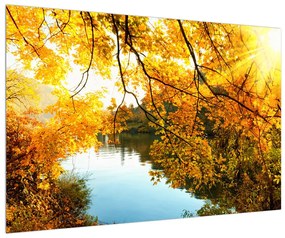 Jesenný obraz stromu (90x60 cm)