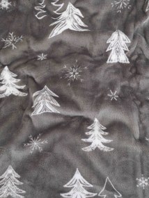 Obliečka na vankúš mikroplyš Exclusive 50 × 70 cm - Stromčeky sivé