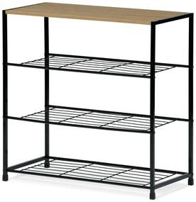 Botník GD-414 OAK Leik, 4 police, 63 x 30 x 63,5 cm, 4 poschodia