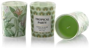 DekorStyle Sada svíček Tropical Party zelená