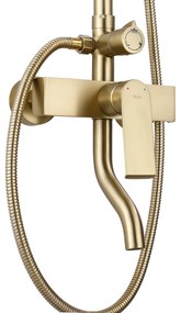 Rea Hass, sprchová zostava s vaňovou batériou, zlatá matná, REA-B9972