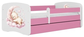 Dětská postel Babydreams medvídek růžová