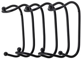 Čierny kovový nástenný vešiak Maltha – Bloomingville