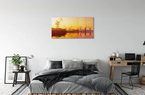 Sklenený obraz Gdansku svitania 120x60 cm