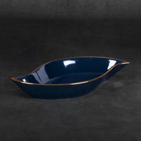 Dekoračná miska AMORA 1 PAT 1 granátová / zlatá