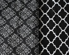 ECOMATRACE Bavlnené obliečky Castle čierne