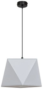 Závesné svietidlo Diamond, 1x textilné tienidlo (výber z 5 farieb), (výber z 2 farieb konštrukcie)