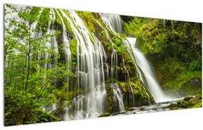 Obraz - Vodopád, Wind River Valley (120x50 cm)