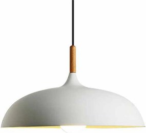 Závesná lampa Saucer- biela