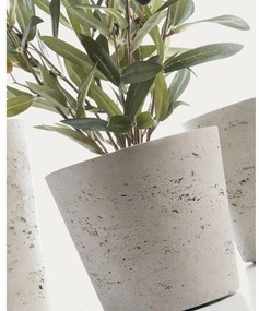 Betónové kvetináče v súprave 3 ks ø 23,5 cm Low – Kave Home