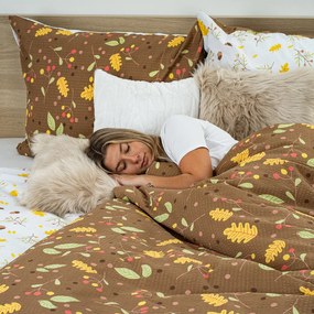 4Home Krepové obliečky Jeseň, 140 x 200 cm, 70 x 90 cm