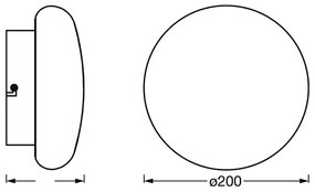Ledvance-LED Stmievateľné kúpeľňové svietidlo SMART+ AQUA LED/12W/230V IP44 Wi-Fi