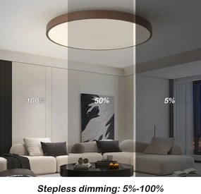 Brilagi-LED Stmievateľné svietidlo POOL SMART LED/128W/230V 100 cm Wi-Fi Tuya + diaľkový ovládač hnedá