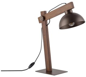 Stolná lampa OSLO 1xE27/15W/230V orech/hnedá