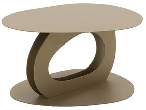 Béžový kovový konferenčný stolík 55x66 cm Tonda – Spinder Design