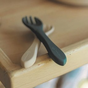 Príbor silikónový TAKE&MATCH Desert Sand 6m+