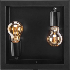 Toolight Toolight, nástenné svietidlo 2xE27 APP1305-2W, čierna matná, OSW-06579
