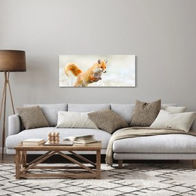 Obraz - Skákajúca líška (120x50 cm)