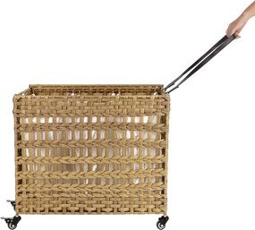 Ratanový kôš na bielizeň, kôš na prádlo, prírodný