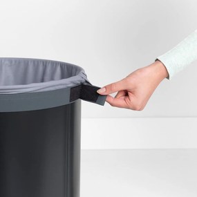 Brabantia Kôš na bielizeň 60L čierná korkové veko