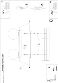 Sollux SL.1152 - Stropné svietidlo YOLI 2xG9/12W/230V čierna
