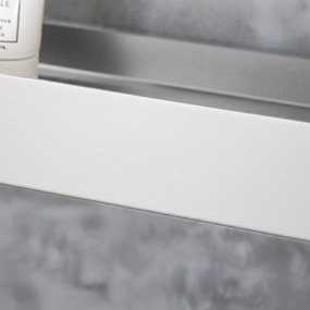 Rea Rea, kúpeľňová polica 45cm, SF03, brúsená oceľ, REA-47002