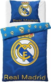 Bavlnené posteľné obliečky FC Real Madrid - Blue Stars - rozbalené