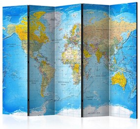 Artgeist Paraván - World Classic Map  [Room Dividers]