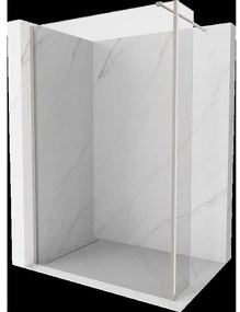 Mexen Kioto sprchová stena Walk-in 105 x 40 cm, transparentná, brúsený nikel - 800-105-212-97-00-040