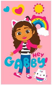 Dievčenský uterák Gábinin kúzelný domček - motív Ahoj Gábi - 100% bavlna - 30 × 50 cm