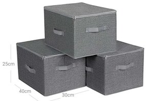 Set stohovateľných boxov RYZB03G (3 ks)